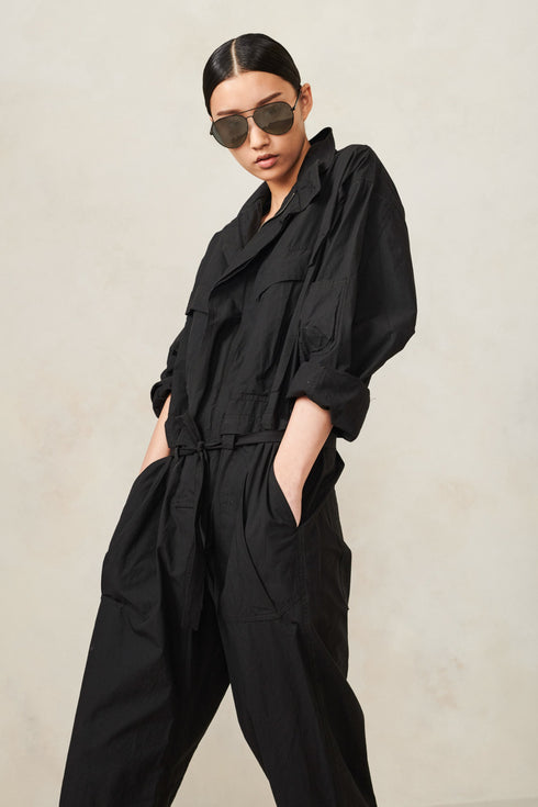 Poplin Tie Jumpsuit Urban Zen